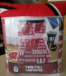 Wisconsin Badger Twin/full Comforter By The Northwest Company. Fixed Price $35.00.