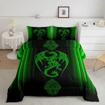 Feelyou Green Dragon Comforter Set Gradient Ombre Teens Women Bedding. Fixed Price $81.80.