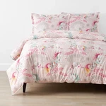 Company Kids Fancy Unicorns Organic Cotton Percale Comforter Set Pink Twin. Fixed Price $79.99.