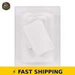 Mainstays Extra Soft Jersey Bed Sheet Set, Queen, Arctic White. Fixed Price $56.99.