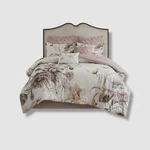 Madison Parks White & Purple Maddy 8 Piece Cotton Printed Comforter Set-king. Fixed Price $78.30.