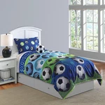 Riverbrook Home Juvenile Bedding Comforter Set Twin Soccer League - Blue/white. Fixed Price $97.92.
