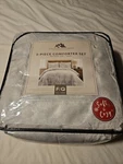 Brand New The Mountain Home Collection 3 Piece Comforter Set Ruched Fur Gray. Fixed Price $20.00.