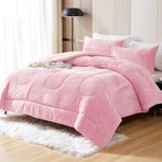 Yiyea Faux Fur Queen Size Set, Luxury Ultra Soft Fluffy Comforter, Plu. Fixed Price $76.08.