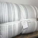 Pottery Barn Hawthorn Stripe Cotton King Comforter & 2 Shams Set Charcoal. Fixed Price $239.00.