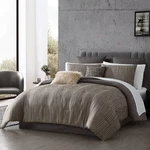 Hallmart Collectibles 12PC Queen Nylah Jacquard Bedding Set Brown. Fixed Price $47.99.