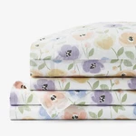 The Company Store Pastel Poppies Cool Organic Cotton Percale Bed Sheet Set. Fixed Price $60.00.