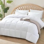 Stwiener 100% Viscose Comforter Made From Bamboo, Light Blue, Queen 88"X88". Fixed Price $49.99.