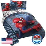 Jay Franco Marvel Spiderman Crawl 4 Piece Twin Bed Set - Includes Reversible. Fixed Price $89.97.