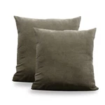 Set Burnt Peanut Velvet Pillow Covers 22X22" Cotton Cushion Cases Sofa/bed. Fixed Price $55.99.