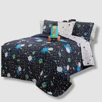 Lush Decor Blue Kids Universe Reversible 5-PIECE Pillow Quilt Set, Full/queen. Fixed Price $93.15.