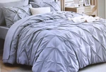 Bedsure Set Light Grey Pintuck 88" X Soft Comforter Polyester. Fixed Price $49.98.