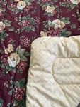 Waverly Garden Room Floral Manor Twin Comforter Burgundy Cottage Rose Bedding. Fixed Price $85.00.