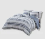 Nautica Blue Striped Bay Shore Reversible 2-PIECE Comforter Set, Twin/twin Xl'. Fixed Price $48.60.