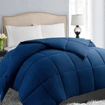 Easeland Size Down Alternative Comforter - Quilted Duvet King, Dark Blue. Fixed Price $66.49.