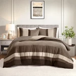 Spaces King Comforter Set 3 Luxe Microsuede Pieced Design Color. Fixed Price $84.09.