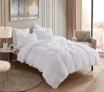 Plush Shaggy Comforter Set Ultra Soft Luxurious Faux Fur Decorative Fluffy Cr. Fixed Price $83.53.