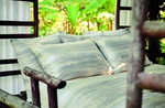 $590 Anne De Solene Sillage Queen Duvet Cover Sable Celadon Green Missoni Stripe. Fixed Price $399.00.