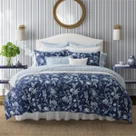 Laura Ashley- Queen Comforter Set, Cotton Reversible Bedding Includes Ma.... Fixed Price $177.80.