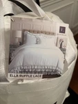Ella Ruffle Lace 2 Piece Set, Twin, Ivory Cute Twin-xl White Comforter. Fixed Price $68.99.