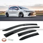 For 19-24 Corolla Hatchback 3D Wavy Mugen Style Tinted Window Visor Guard Vent. Fixed Price $29.99.