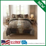 King Size Comforter Set 3 Pcs Ombre Brown Grey Bedding Soft Cozy Bedroom Decor. Fixed Price $80.99.