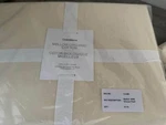 New Crate & Barrel Mellow Organic Cotton King Duvet Cover Pearl. Fixed Price $190.00.