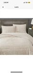 Frye 2" Solid Channel Luxury Faux Fur Comforter Queen Throw Luxurious No Shams. Fixed Price $79.99.