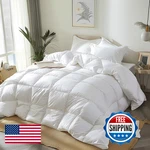 Royal Luxe Goose Feather Down Fiber Comforter - King Size Duvet Insert 100. Fixed Price $104.50.