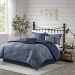 Madison Park Walter Comforter - Luxe Seersucker Print Design All Season Down. Fixed Price $116.37.