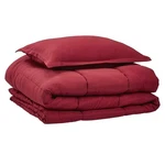 12048 Amazon Basics Comforter Set,twin/twin Xl, Burgundy, Microfiber, Ultra-soft. Fixed Price $35.00.