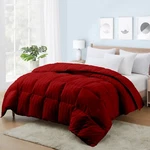 Deluxe Luxury Comforter Down Alternative Egyptian Cotton Burgundy Stripes. Fixed Price $133.20.