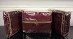Ralph Lauren Venetian Court Burgundy Velvet Duvet Comforter Cover 2 Shams King. Fixed Price $1550.00.