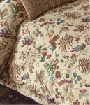 New Ralph Lauren Maren Tropical Botanical Floral King Size Cotton Comforter. Fixed Price $389.00.