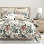 Lush Decor Sydney Floral Comforter Set, 7 Piece Full/queen, Green & Blue. Fixed Price $106.42.