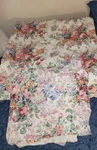 Vtg Ralph Lauren Allison Print Comforter Full/queen & Flat Ruffle Sheet. Fixed Price $127.50.