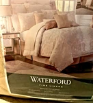 Waterford Linens "britt" Reversible King Set Comforter 2 Shams Bedskirt Gold. Fixed Price $98.88.