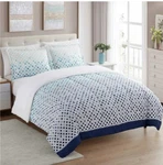 7 Piece Genova Bed In Bag Comforter Sheet Set Queen Size. Fixed Price $22.49.