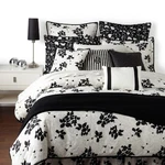 Nip $175 Ralph Lauren European Pillow Sham Port Palace Black Floral Silk/cotton. Fixed Price $45.00.