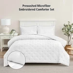 Mainstays 3-PIECE White Comforter Set Adults And Teens, Full/queen. Fixed Price $46.22.