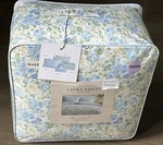 Laura Ashley Yellow & Blue Floral Queen 7PC Comforter Bedding Set. Fixed Price $128.99.