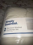 Simply Essential 2 Piece Garment Washed Comforter Set Size Twin/xl Brand New. Fixed Price $45.00.