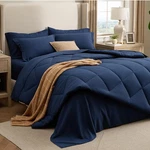 Bedsure 7 Pieces King Comforter Set Premium Series, Hotel Luxury Soft A. Fixed Price $53.09.