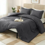 Master Bedroom Comforter Set King Grey 3 Piece With Pillow Shams. Fixed Price $51.99.