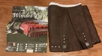 Wooded River King Bed Skirt Brown With Silver Studs Never Used. Fixed Price $129.99.