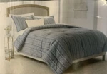 Threshold Classic Comforter Set Blue & White Stripes King, Great. Fixed Price $36.70.