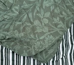 Vtg Comforter Biltmore Collection Queen Pillow Sham Pine Green Botanical Stripe. Fixed Price $62.98.