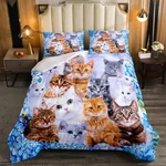 Feelyou Kids Cute Comforter Cartoon Pet Cats Bedding Set Children Boy.... Fixed Price $61.38.