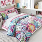 New Pottery Barn Sunrise Garden Floral Comforter Full QUEEN/2 Standard Shams Set. Fixed Price $199.99.