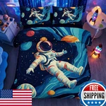 Rupslo Space Astronaut Twin Comforter Set, 5-PIECE Boys Bedding With Galaxy And. Fixed Price $90.73.